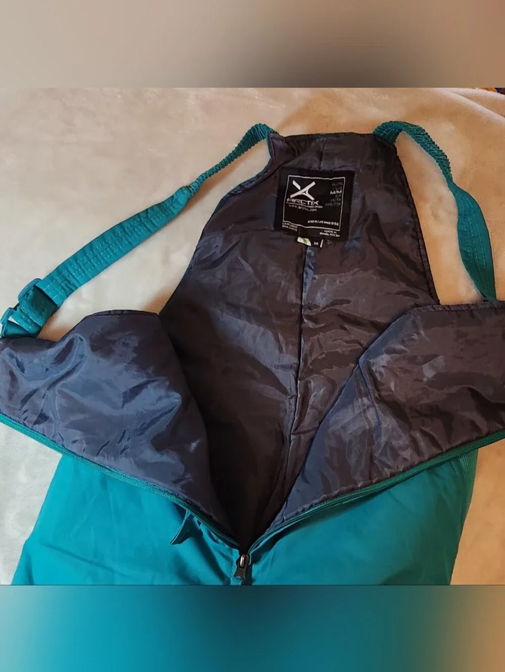 Arctix Kids Insulated Winter Snow Ski Bib Overalls Pants Medium (READ)